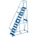 Global Industrial™ 12 Step Steel Rolling Ladder, 24"W Perforated Step