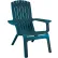 Grosfillex® Westport Adirondack Chairs - Barn Blue