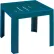 Grosfillex® Westport 16" Square Resin Low Table, Barn Blue