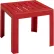 Grosfillex® Westport 16" Square Resin Low Table, Barn Red
