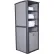 Grosfillex® Sunset Single Unit Towel Valet, Solid Gray Sling with Volcanic Gray Frame
