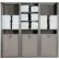 Grosfillex® Sunset Triple Unit Towel Valet, Solid Gray Sling with Platinum Gray Frame