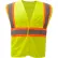 GSS Safety 1007 Standard Class 2 Two Tone Mesh Hook & Loop Safety Vest, Lime, Large