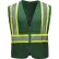 GSS Safety Enhanced Visibility Multi-Color Vest-Cert Green-L/XL