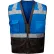 GSS Enhanced Visibility Premium Heavy Duty Vest w/ Multi Pockets, 4XL/5XL, Blue