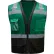 GSS Enhanced Visibility Premium Heavy Duty Vest w/ Multi Pockets, L/XL, Dark Green