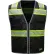 GSS Onyx Standard Safety Vest w/ Lime Contrasting Trim, XL, Black