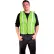GSS Safety 3003 Non-ANSI Economy Vest with 1"W Stripe, Lime with White Stripes, One Size Fits All