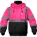 GSS Safety High Visibility Waterproof Bomber Jacket, NON-ANSI, LG/XL, Pink/Black