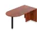 Offices To Go™ - Peninsula - 71"W x 36"D x 29-1/2"H - Dark Cherry