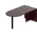 Offices To Go™ - Peninsula - 71"W x 36"D x 29-1/2"H - Mahogany