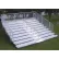Deluxe Series 8 Row Aluminum Bleacher, 21' Long, Guardrail, Mid Aisle, Semi-Closed Deck