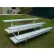 Preferred Series 3 Row Aluminum Bleacher, 12' Long, Double Footboard