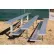 Standard Series 3 Row Aluminum Bleacher, 12' Long, Single Footboard