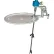 Grovhac Air Powered C-Clamp Agitator 90-500DA0D - 2" Bung - 1/2 HP - (2) 4-1/2" Cl-Propellers