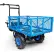 Landworks Electric Yard Cart, 12V 7Ah AGM Batteries, 500 lb. Load Capacity, Blue