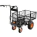 SuperHandy Electric Yard Cart, 48V Li-Ion Battery, 660 lb. Load Capacity, Black