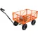 SuperHandy Electric-Assist Garden Cart, 12V 7Ah AGM Batteries, 440 lb. Load Capacity, Orange
