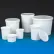 Multi-Purpose Container, 8 oz. (240mL), Polyethylene, Tall Style, Snap Lid, White, 100/Pack