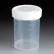 Graduated Tite-Rite Container, 120mL (4 oz.), Polypropylene, 53mm Opening, White Screwcap, 300/Pack