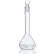 Flask, Volumetric, Wide Mouth, Globe Glass, Class A, To Contain (TC), ASTM E288, 50mL, 6/Box