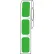 Globe Scientific™ Cryo Direct Thermal Label, 27x13mm For Cryogenic Vials, Green, 1000/Roll