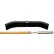 Milwaukee Dustless 24"W Plastic Curved Push Broom w/Standard Socket & Wood/Steel Sectional Handle - Pkg Qty 6