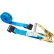 US Cargo Control Ratchet Strap with Flat Hooks, 2" x 30', Blue