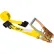 US Cargo Control Ratchet Strap with Flat Hooks, 2" x 30', Yellow