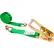 US Cargo Control Ratchet Strap with Double J-Hooks, 2" x 50', Green