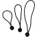 6" Premium Black Ball Bungie - Package of 50 - Pkg Qty 2
