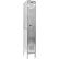 Hallowell® 1-Tier 1 Door Stainless Steel Locker, 12"W x 18"D x 78"H, Gray, Assembled