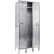 Hallowell® 1-Tier 3 Door Stainless Steel Locker, 36"W x 18"D x 78"H, Gray, Assembled
