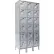 Hallowell® 6-Tier 18 Door Stainless Steel Locker, 54"W x 18"D x 78"H, Gray, Assembled