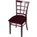 Holland Bar Stool Hampton 3130 Bristol Dining Chair, Canter Bordeaux Seat, Dark Cherry Finish