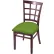 Holland Bar Stool Hampton 3130 Bristol Dining Chair, Canter Kiwi Green Seat, Dark Cherry Finish