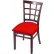Holland Bar Stool Hampton 3130 Bristol Dining Chair, Canter Red Seat, Dark Cherry Finish