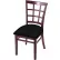 Holland Bar Stool Hampton 3130 Bristol Dining Chair, Black Vinyl Seat, Dark Cherry Finish