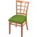 Holland Bar Stool Hampton 3130 Bristol Dining Chair, Canter Kiwi Green Seat, Medium Finish