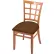 Holland Bar Stool Hampton 3130 Bristol Dining Chair, Canter Bordeaux Seat, Natural Finish