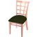 Holland Bar Stool Hampton 3130 Bristol Dining Chair, Black Vinyl Seat, Natural Finish