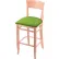Holland Bar Stool 3160 30" Bar Stool, Canter Kiwi Green Seat, Natural Finish