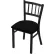 Holland Bar Stool 610 Contessa Dining Chair, Vinyl Seat, Black Wrinkle Finish