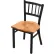 Holland Bar Stool 610 Contessa Dining Chair, Medium Maple Seat, Black Wrinkle Finish