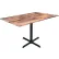 Holland Bar Stool OD211 EuroSlim Outdoor Table, X-Base, 48"W x 32"D x 30"H, Rustic Top