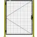 Global Industrial™ Machine Wire Guard Door, 4'W, Black