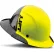 Lift Safety DAX Carbon Fiber Full Brim 50-50, Yellow/Black