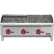 Iron Range 36 Countertop Radiant Charbroiler, Natural Gas, Stainless Steel, 3 Burners