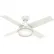 Hunter Fan 44" Dempsey with Light Ceiling Fan with Light and Handheld Remote 59246 - Fresh White