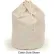 25" Drawcord Laundry Bag W/ 10 Grommets, Cotton Duck, Natural - Pkg Qty 12